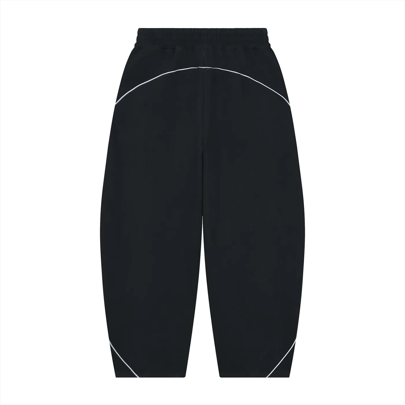 Lined Trackies in Black — back view