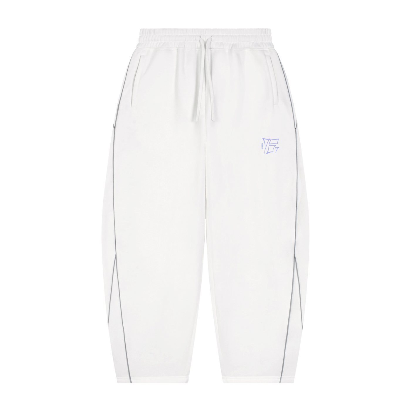 Lined Trackies in White