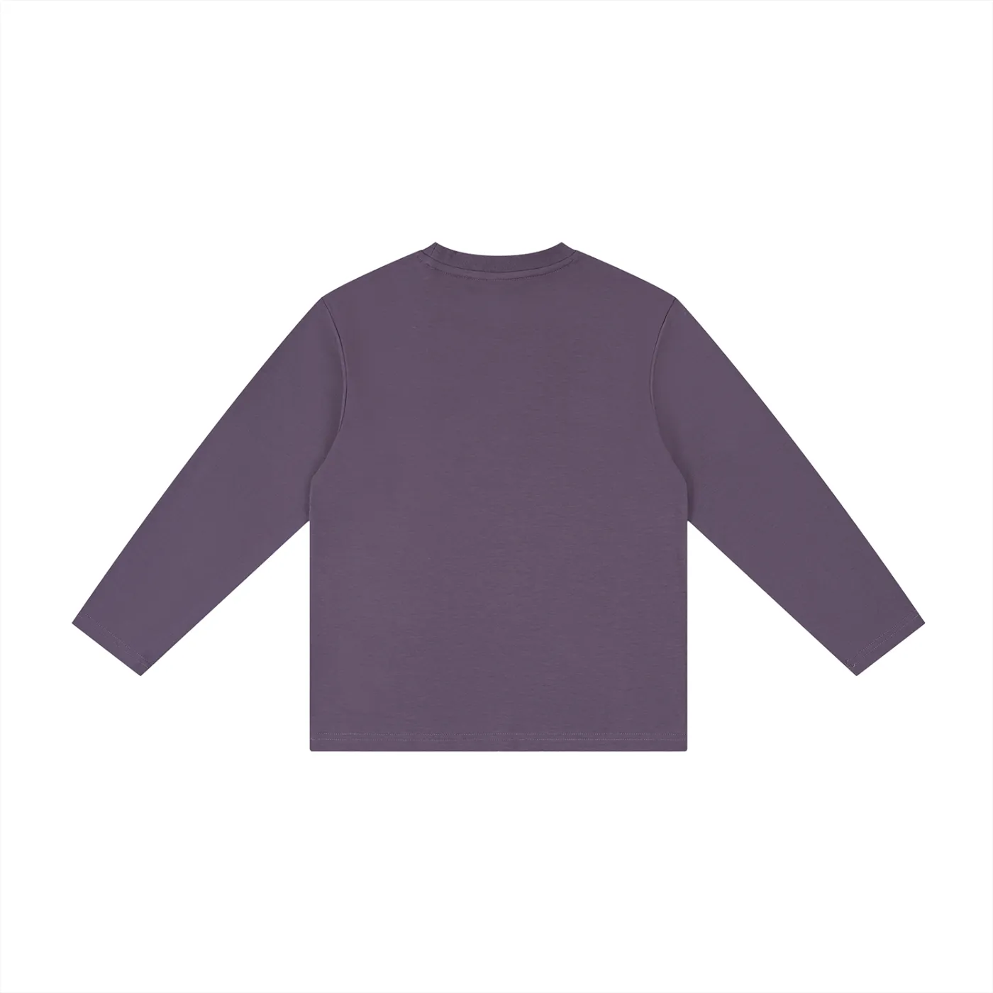 Kids Logo LS Tee in Purple — back view