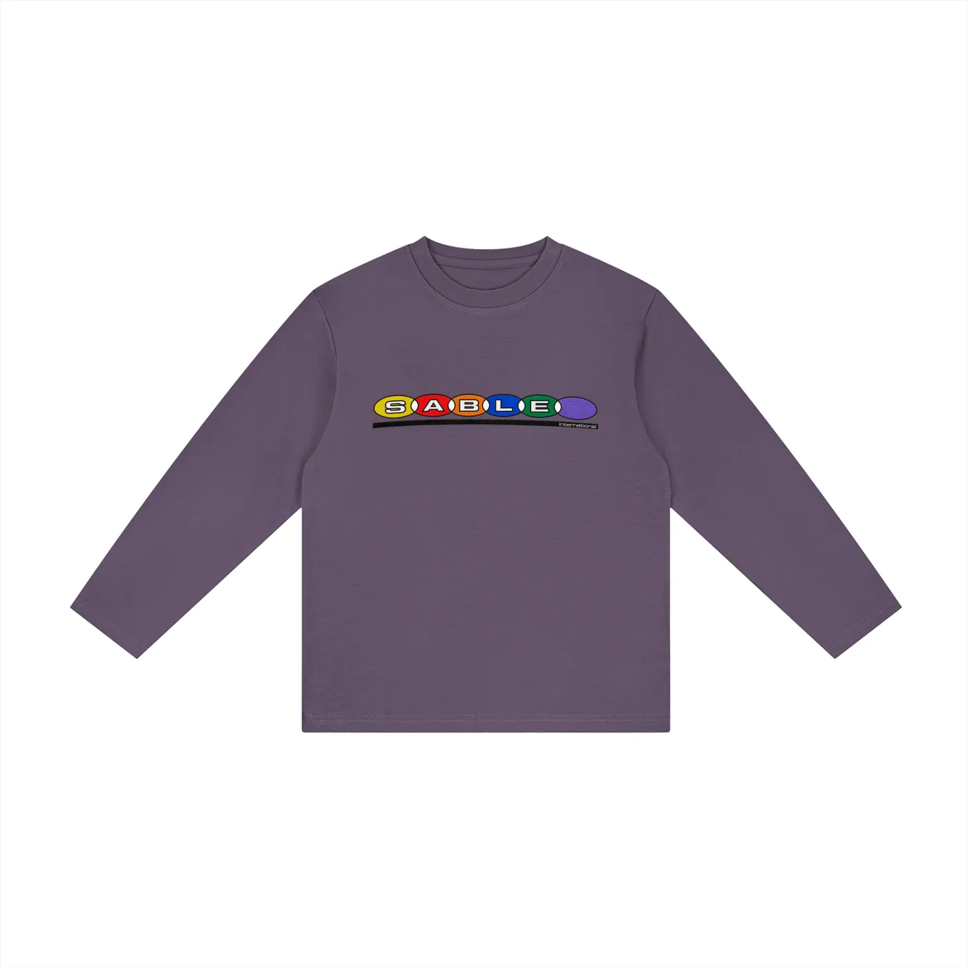 Kids Logo LS Tee in Purple
