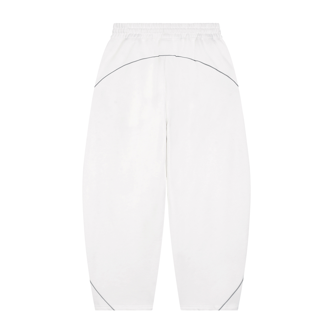 Lined Trackies in White — back view