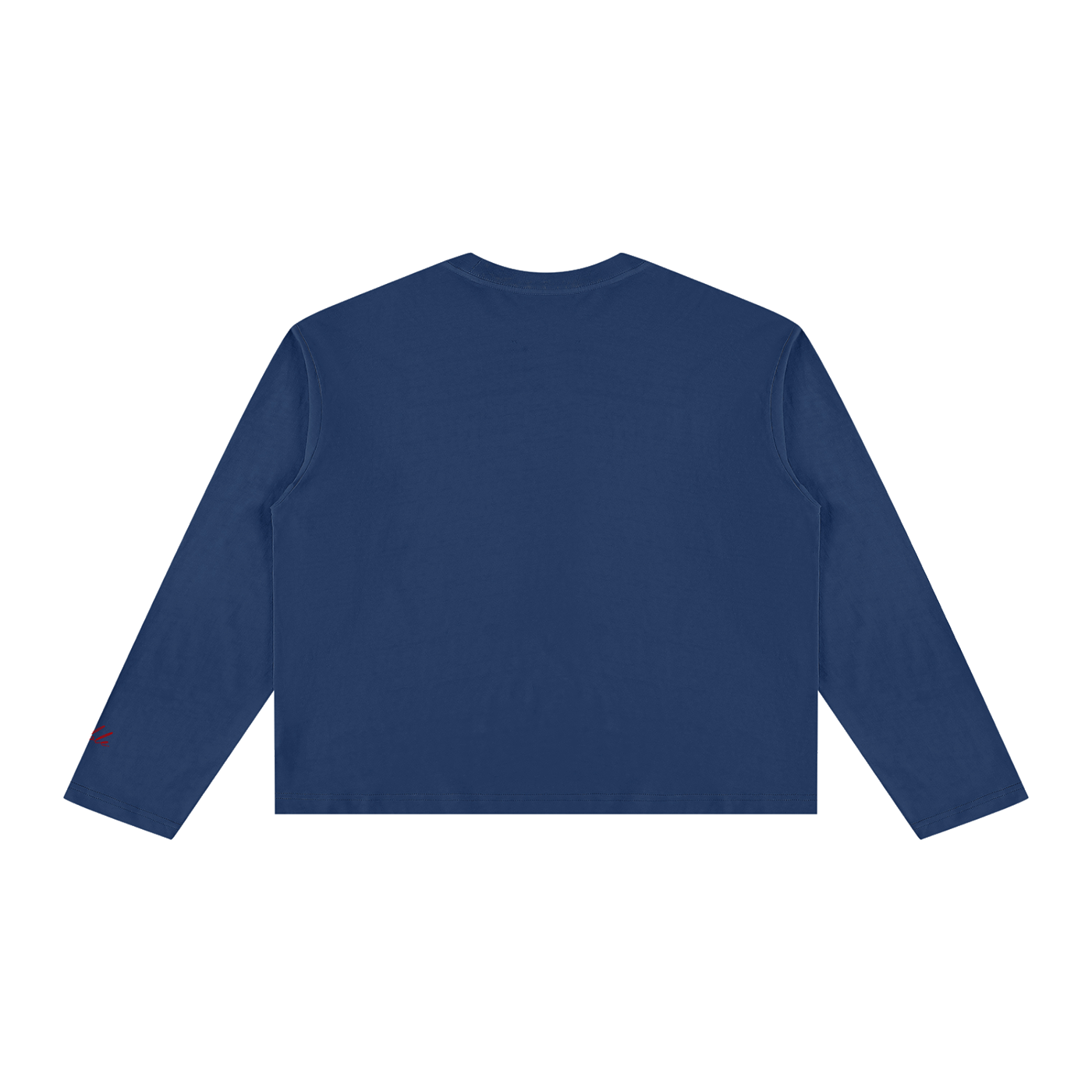 LS Tee in Navy — back view