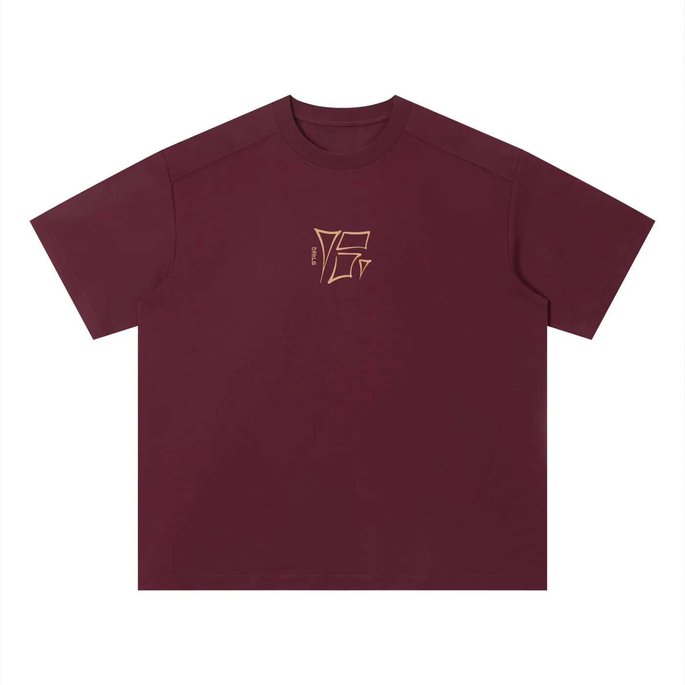 Sable Logo Tee in Maroon