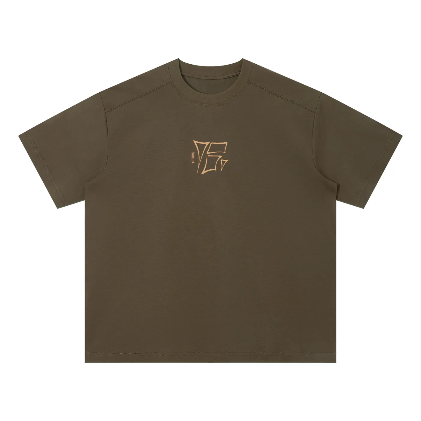 Sable Logo Tee in Brown